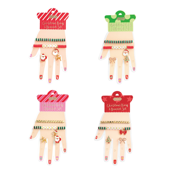 Christmas Bracelet & Ring Set