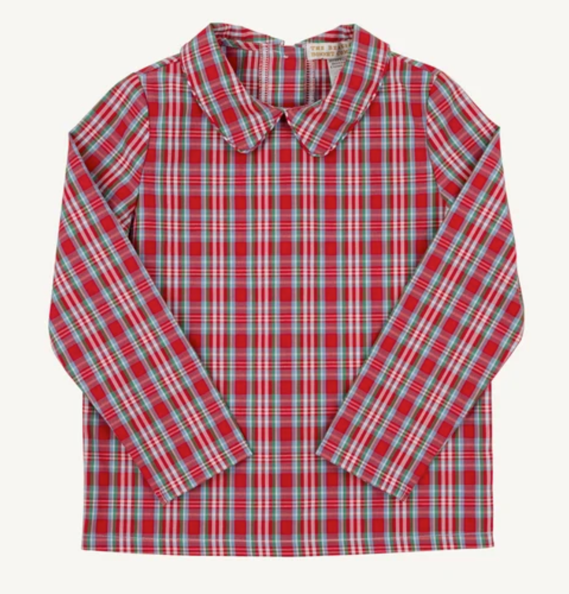 Peter Pant Collar Shirt- Woodspoint Plaid