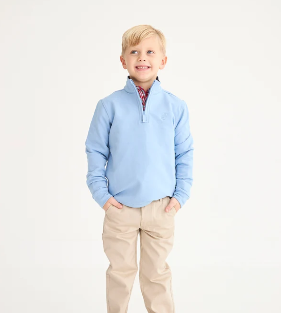 Hayword Half Zip- Barrington Blue