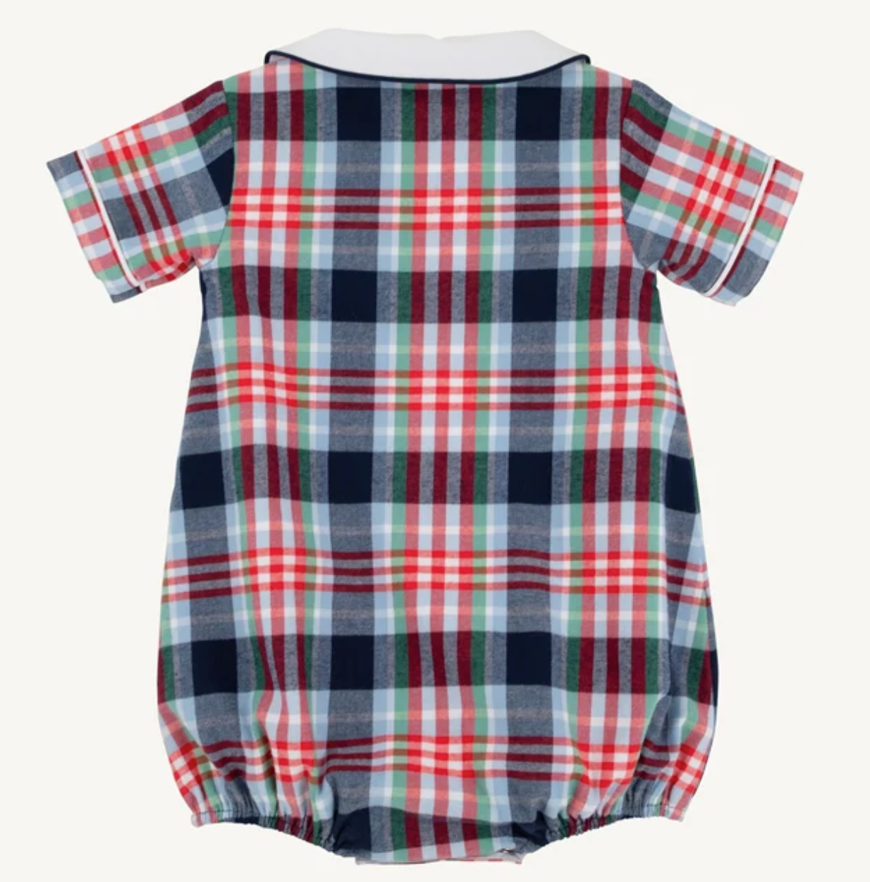 Brock Bubble Flannel- Covington Cottage Plaid with Worth Avenue White