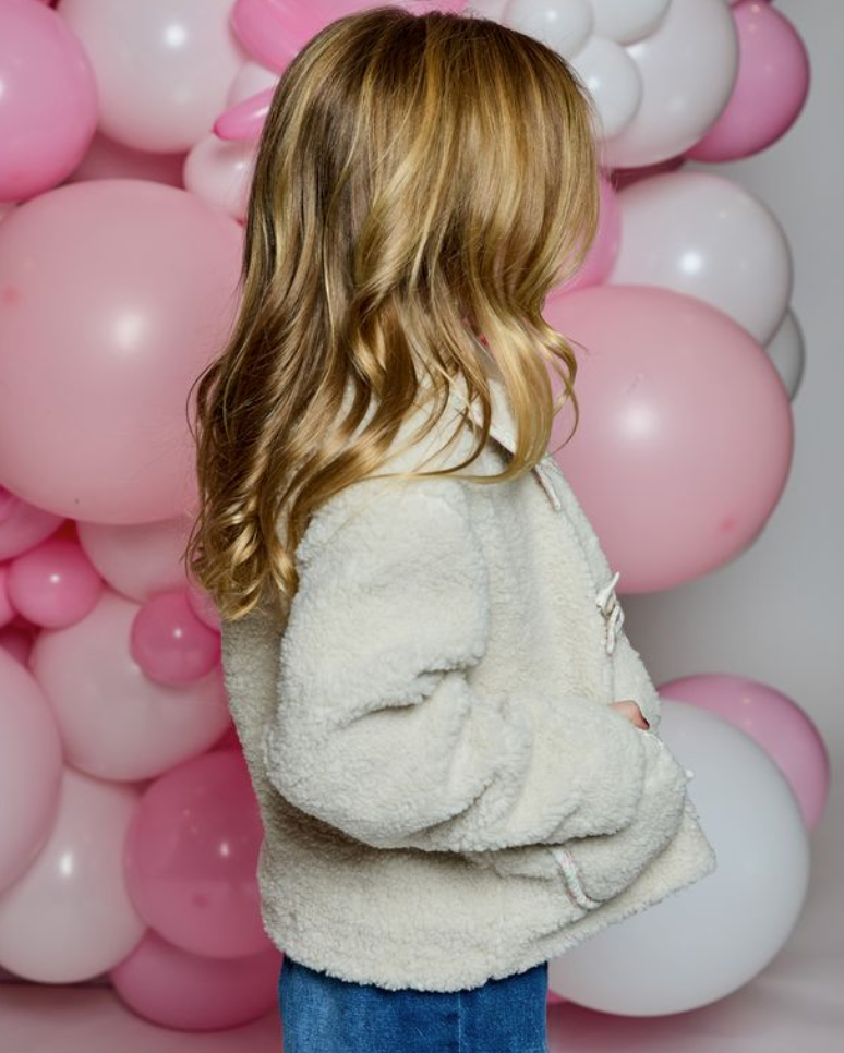 Beige Bow Detail Coat
