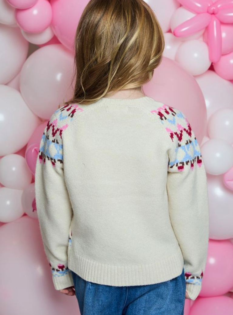 Cream Multi Fair Isle Sweater