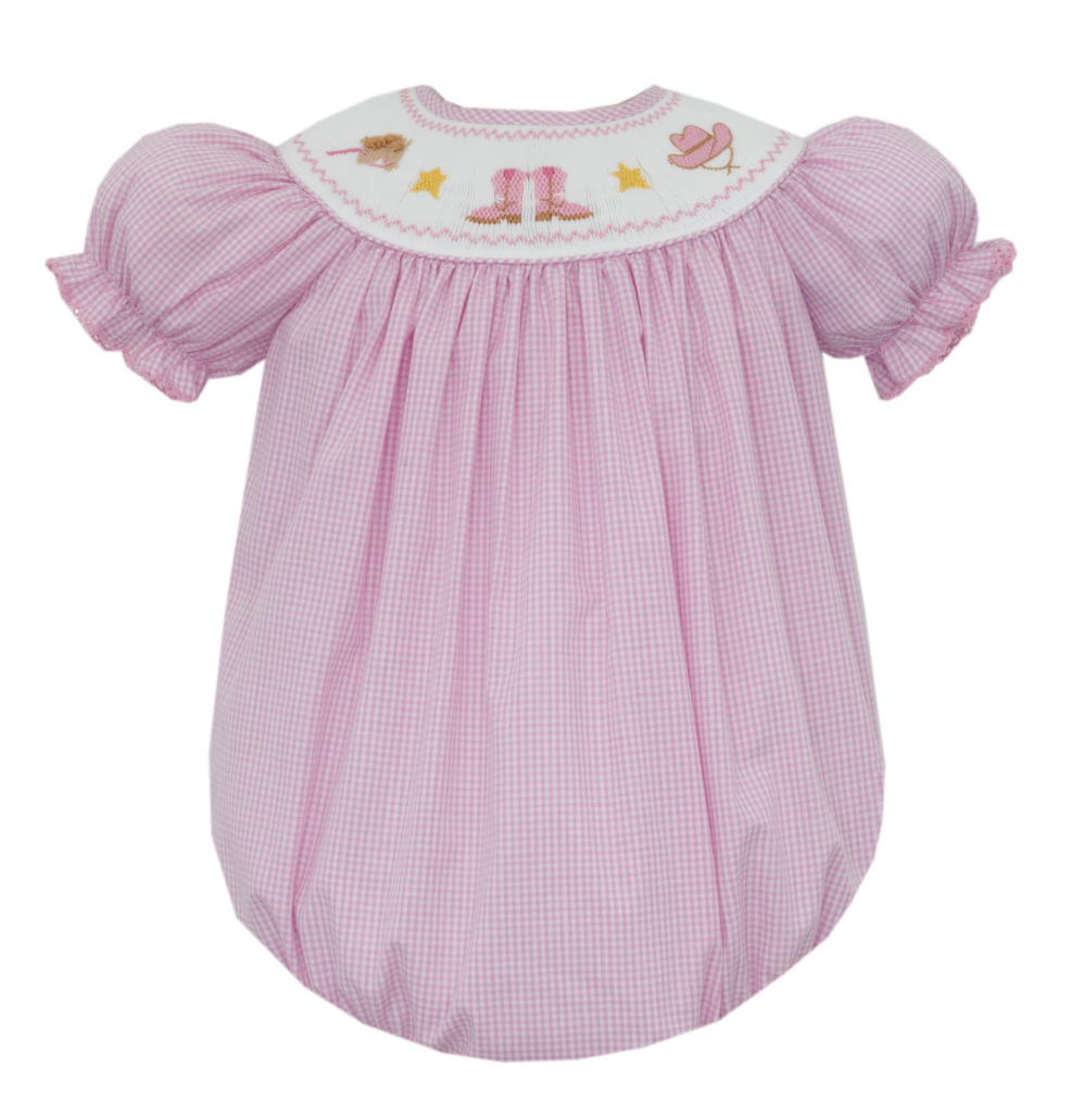 Boots, Hats, & Horses Gingham Bubble