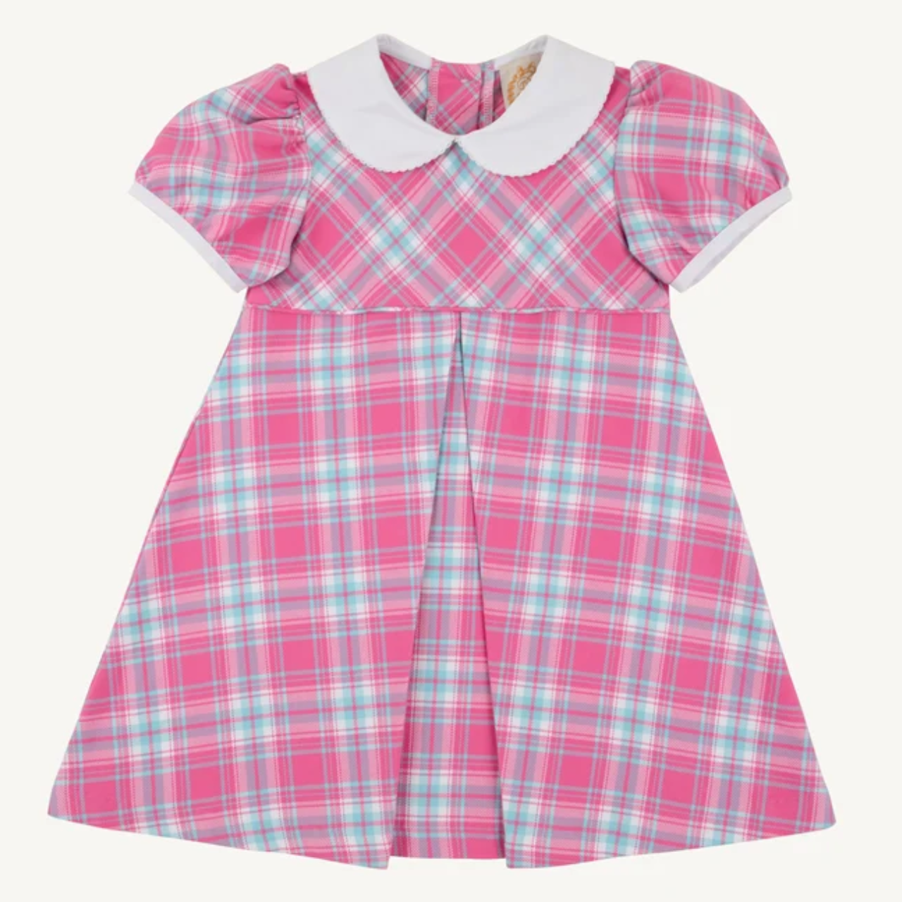 Princess Pleat Dress- Brenton Point Plaid