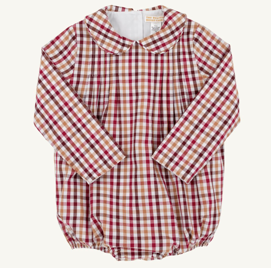 Long Sleeve Boone Bubble- Easton Pond Plaid