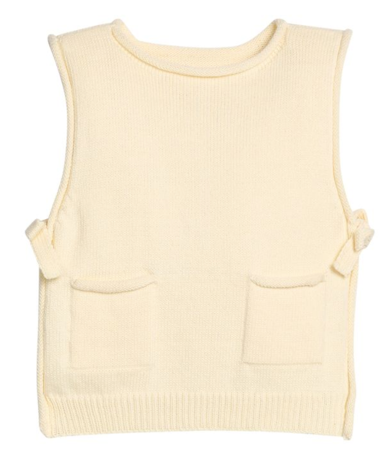 Sweater Vest- Cream