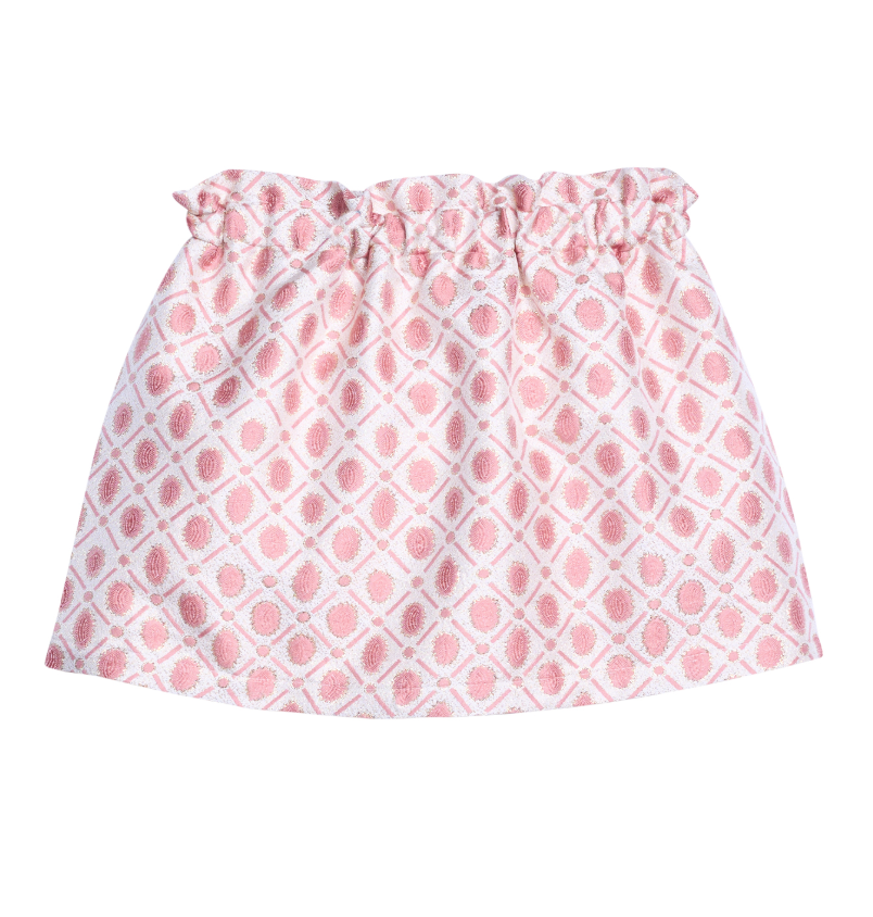 Portifino Skirt- Peach Jaquard