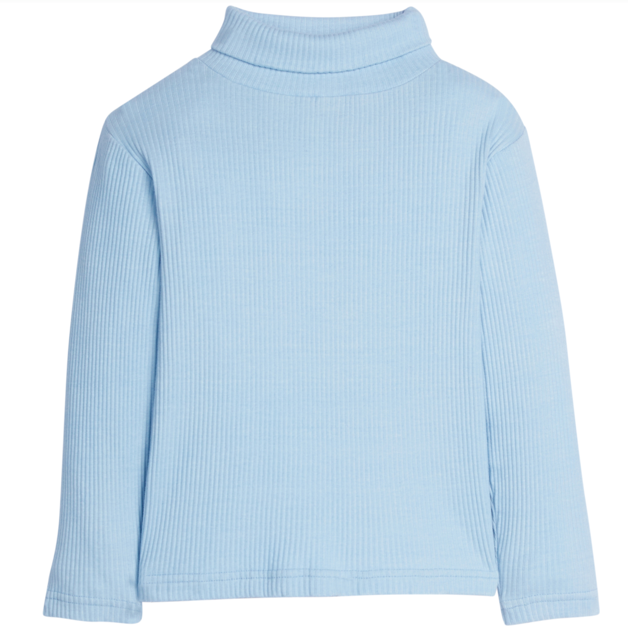 Ribbed Turtleneck- Ice Blue
