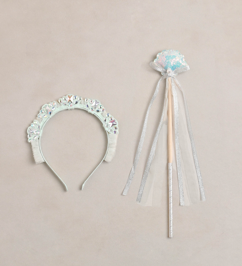 Mermaid Crown + Wand- Mist