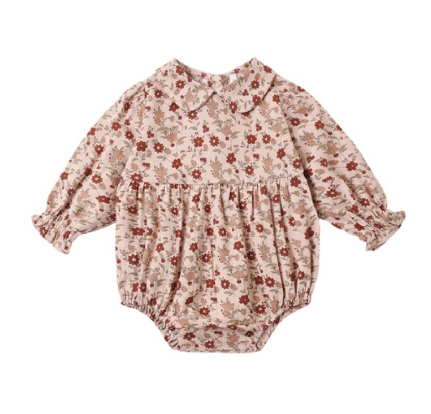 Cora Romper- Pink Floral