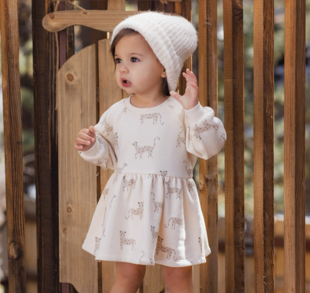 Raglan Dress- Leopards