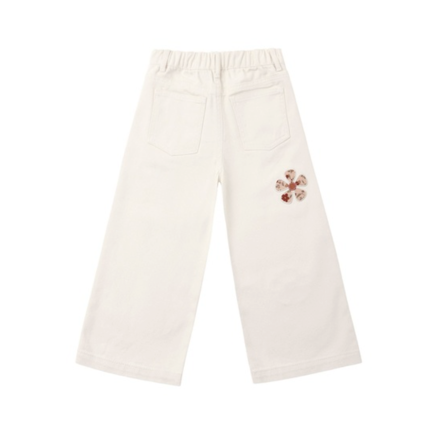 Straight Leg Pant- Daisy Patches