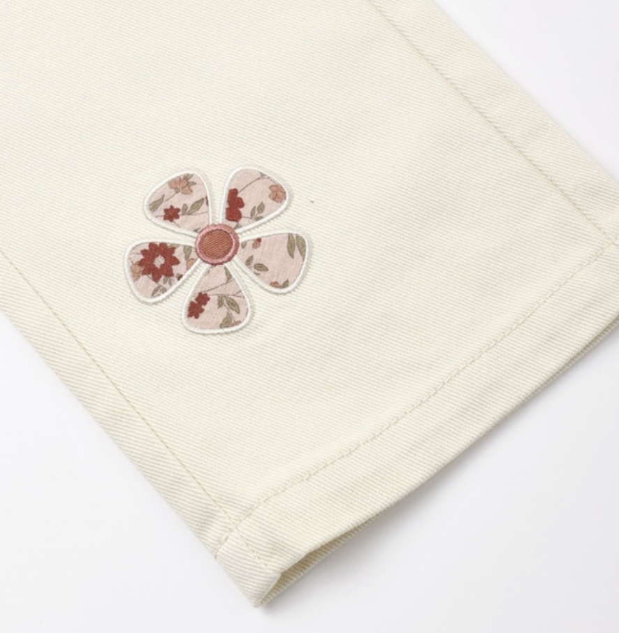 Straight Leg Pant- Daisy Patches