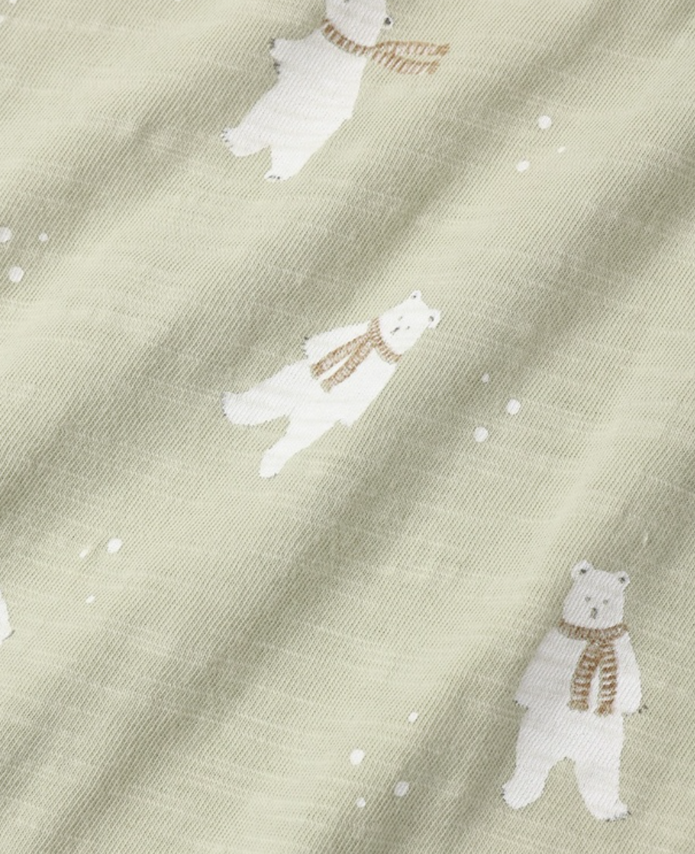 Henley Jumpsuit- Polar Bears