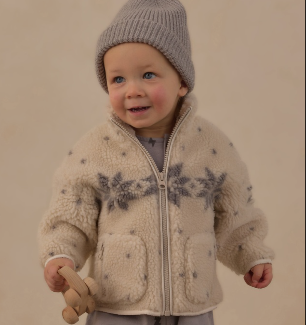 Felix Jacket- Natural Fair Isle