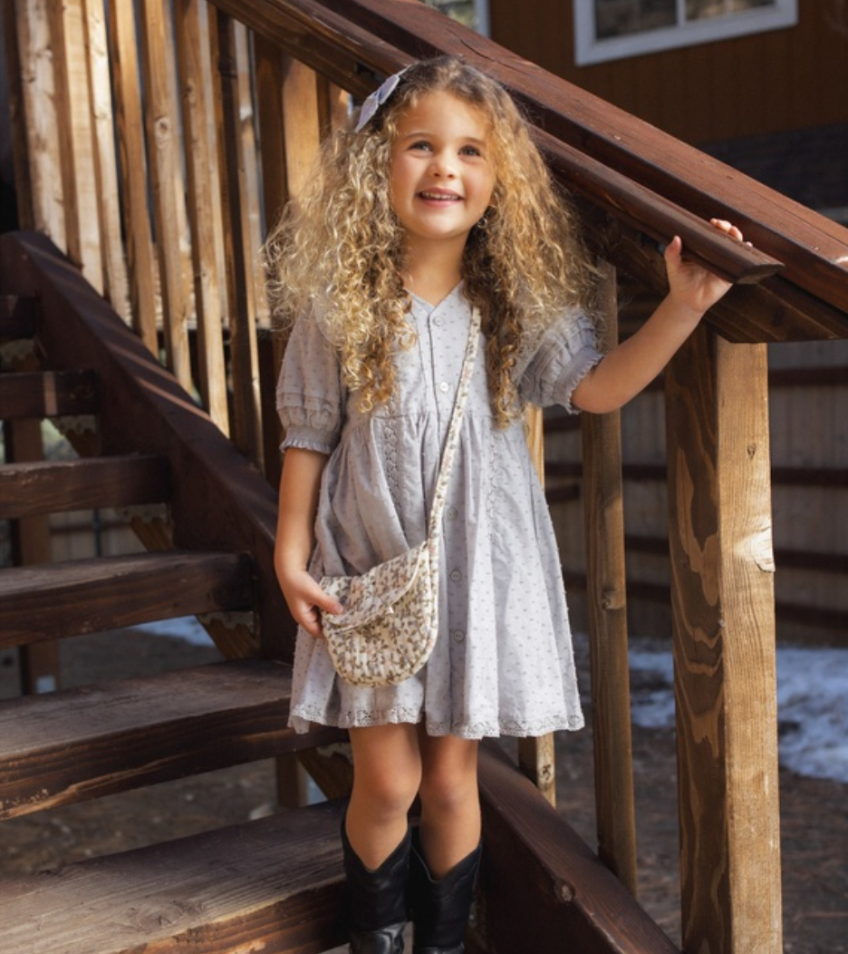 Lana Dress- Dusty Blue