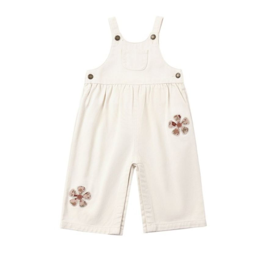 Wide Leg Overall- Daisy Patches
