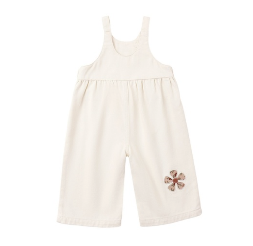 Wide Leg Overall- Daisy Patches
