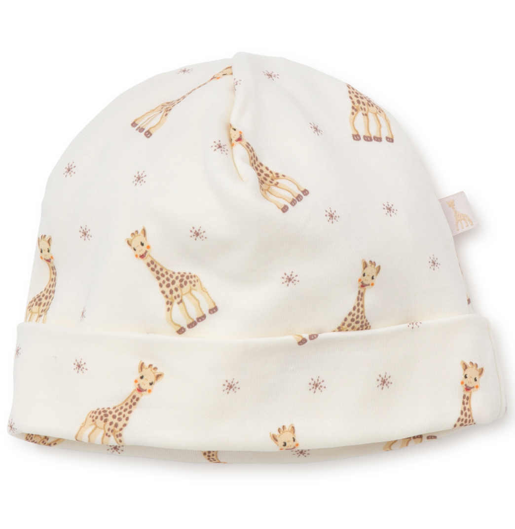 Sophie La Girafe Print Hat- Ecru