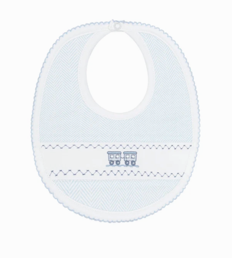 Herringbone Embroidered Bib