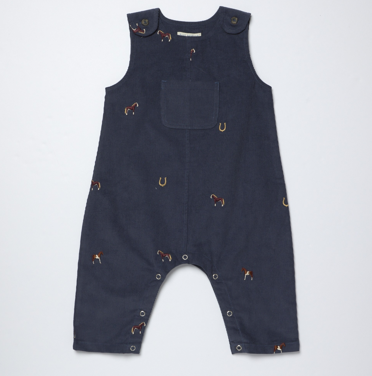 noah jumper- navy horse embroidery