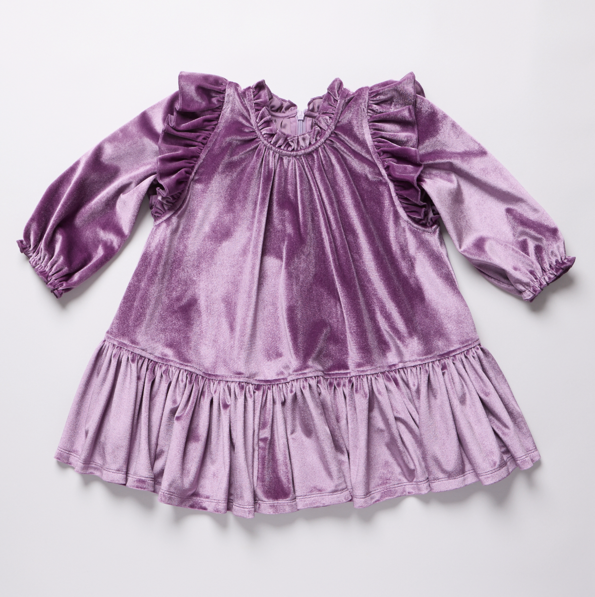 harper dress- lavender velour