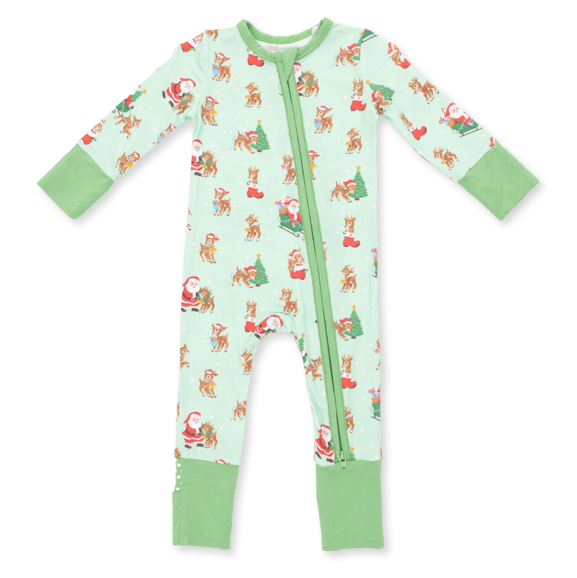 Vintage Reindeer & Santa Uni - Convertible Romper