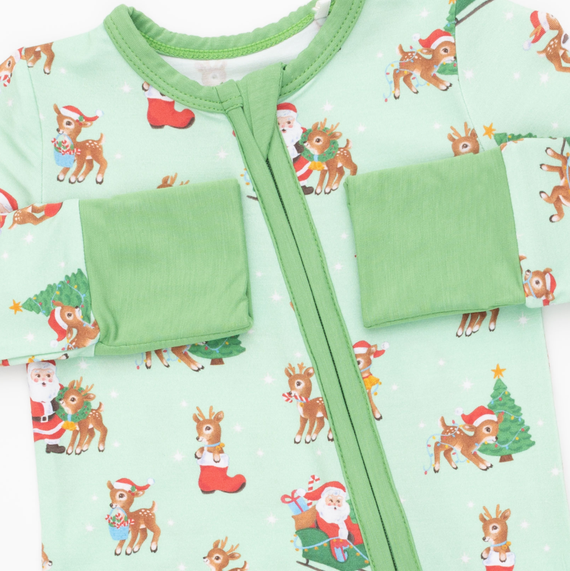 Vintage Reindeer & Santa Uni - Convertible Romper