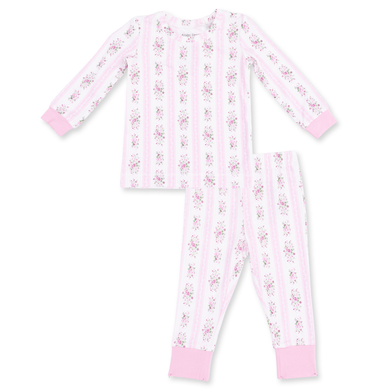 Bella Rose Stripe - Long Sleeve Loungewear Set