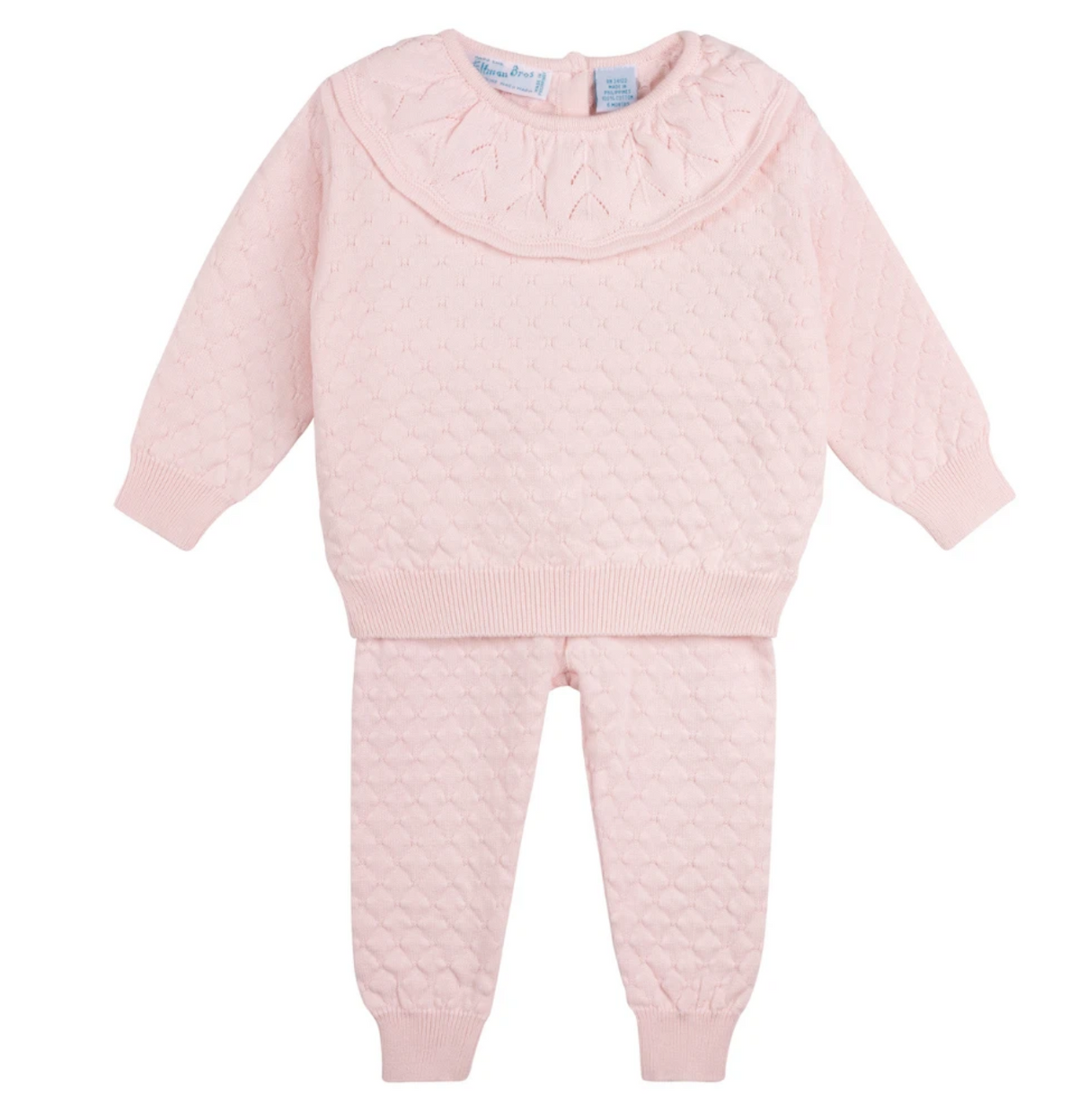 Quilted Knit Set- Pink