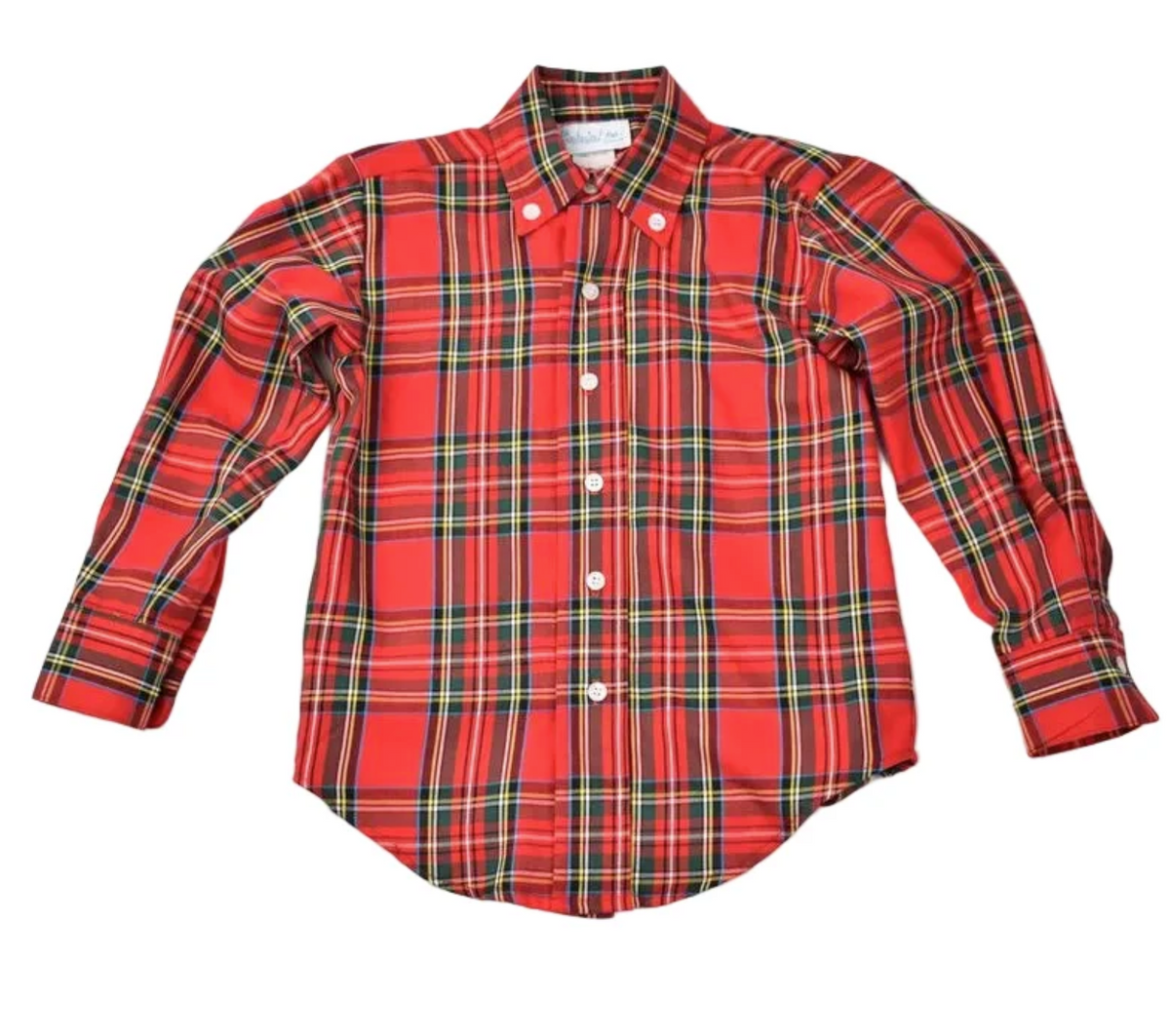 Button Down Shirt- Christmas Plaid