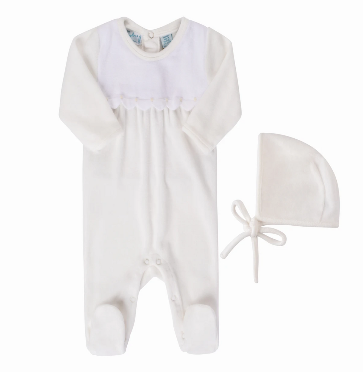 Dressy Velour Romper with Hat