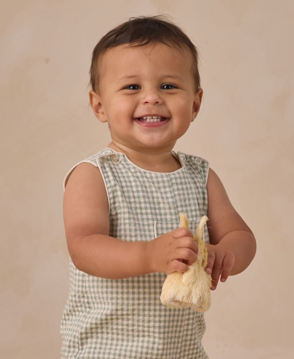 GEORGIE ROMPER | EUCALYPTUS CHECK