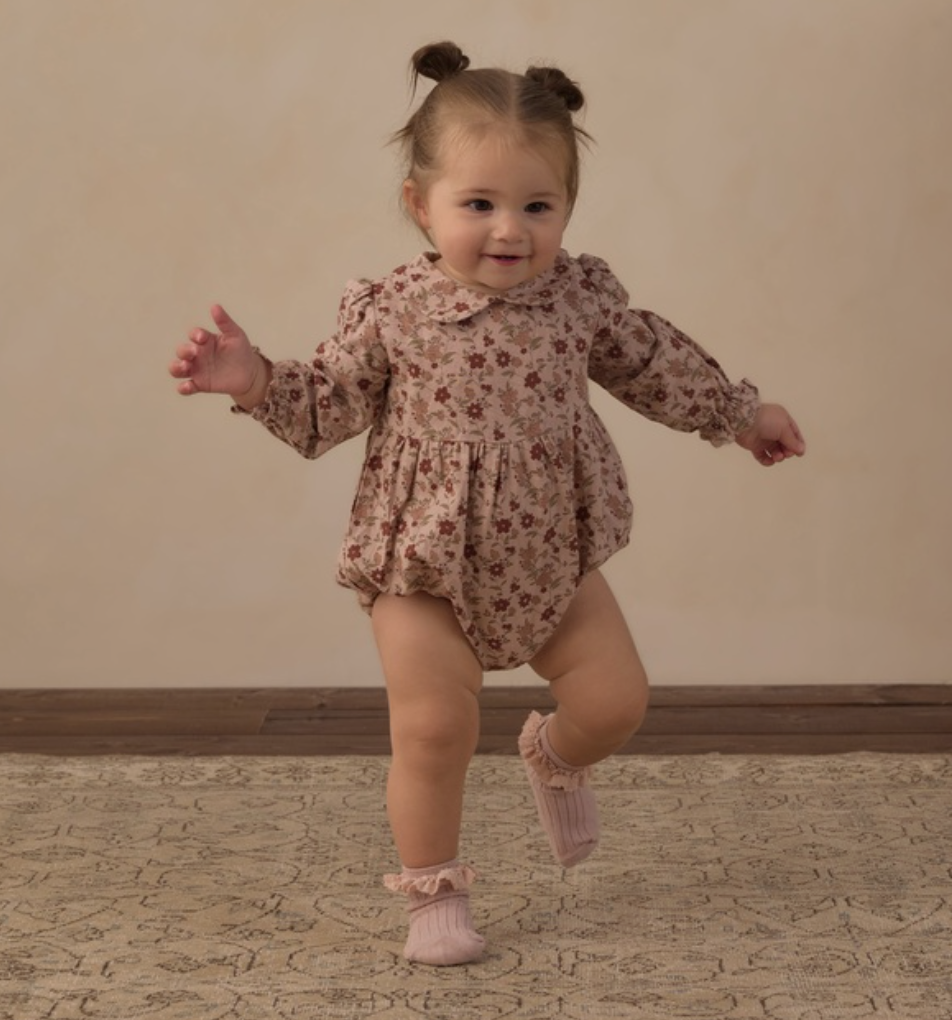 Cora Romper- Pink Floral