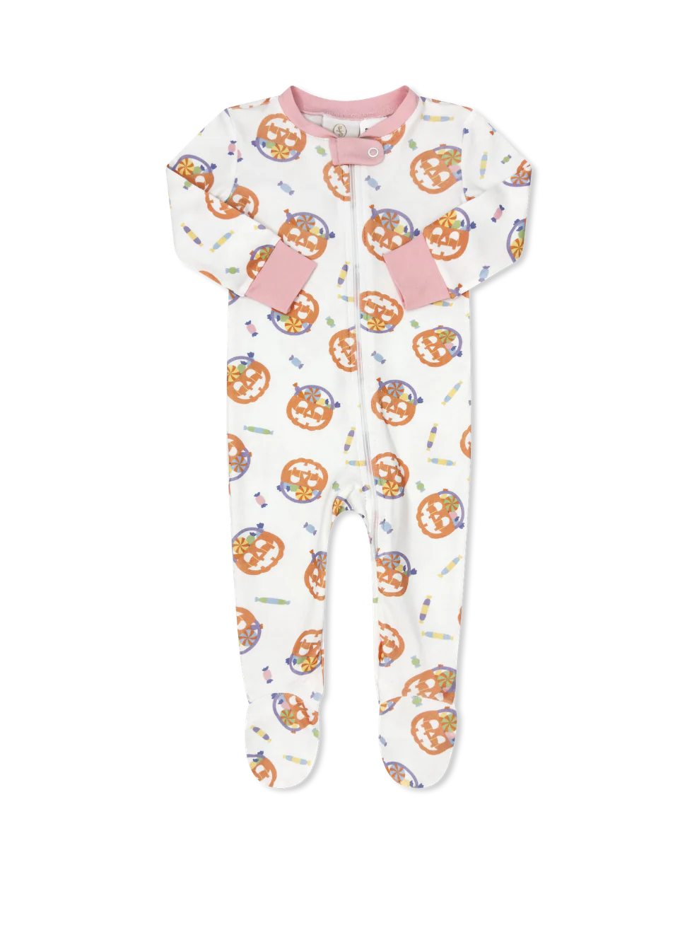 One Upon a Time Footie- Boo to You Pink