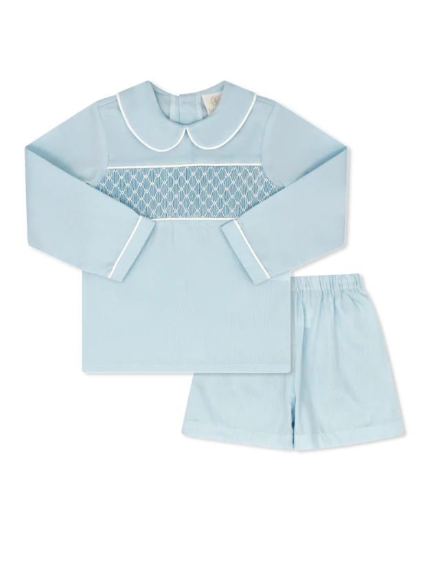 Liam Short Set- Birmingham Blue Pique