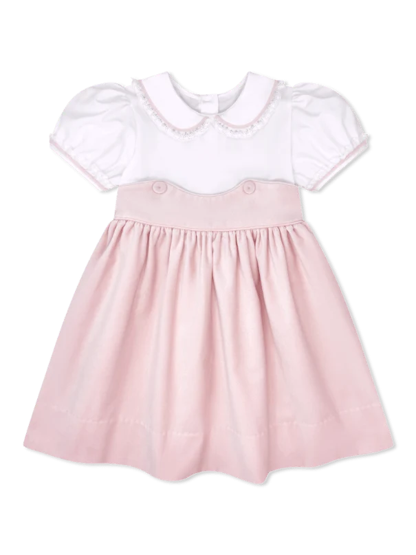 Sundays Best Dress- Petite Pink Velvet