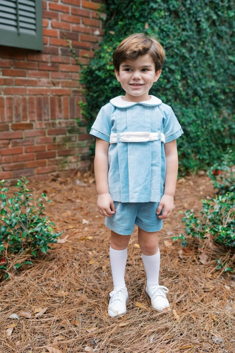 Benton Bloomer/ Short Set Beaufort Blue Velvet