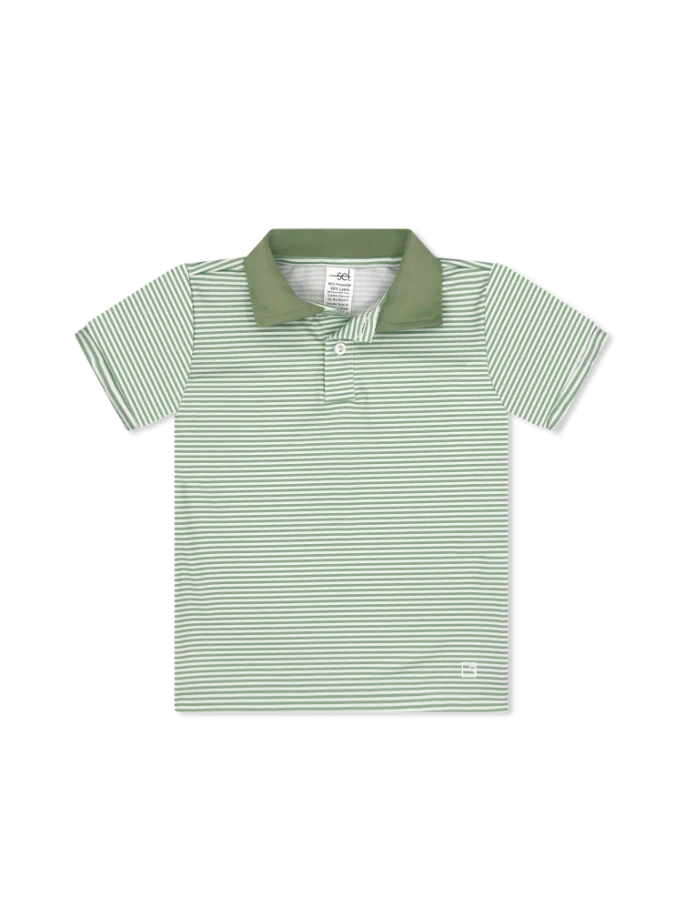 Parker Polo - Pistachio Green Ministripe, Pistachio Green
