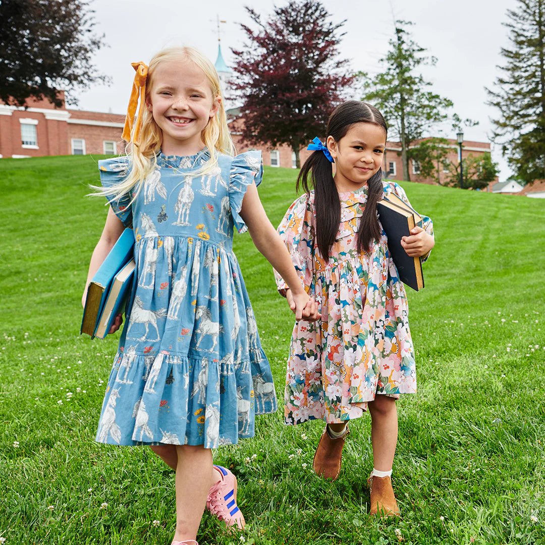 girls jennifer dress- unicorn field