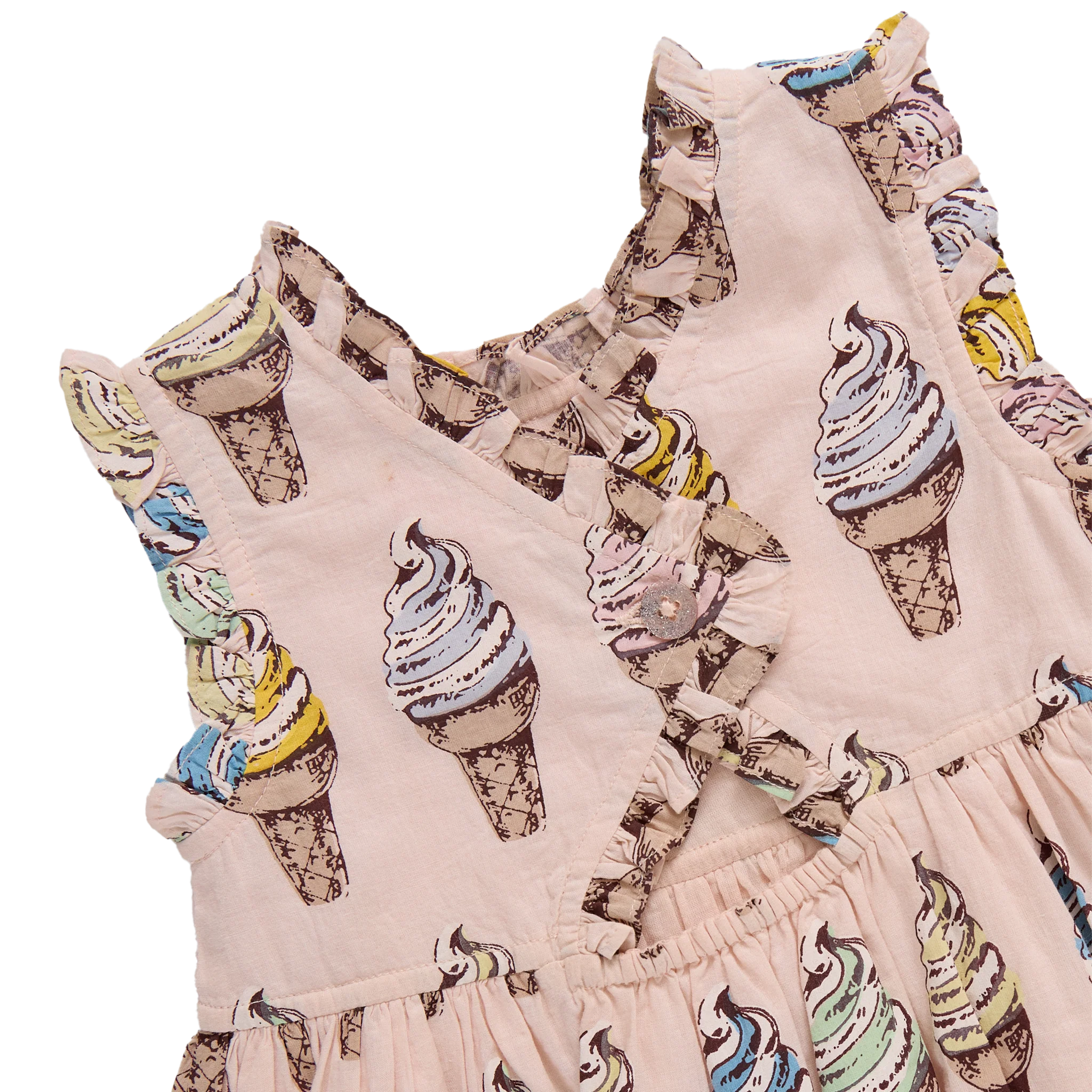 Girls Alyssa Dress- Pink Soft Serve