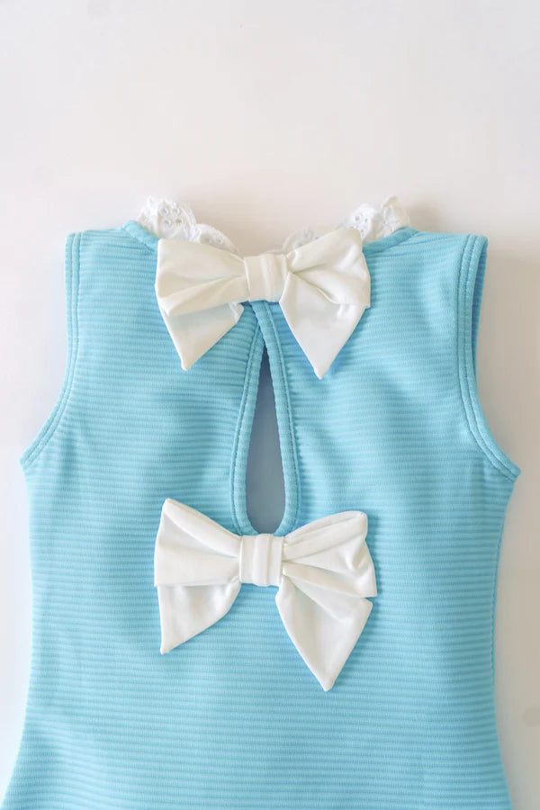 Sleeveless Sarasota Surf Suit- Belhaven Blue