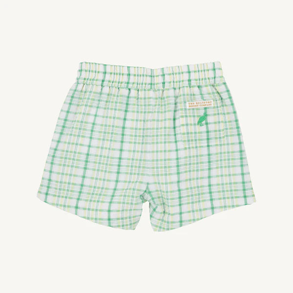 Seersucker Sheffield Shorts- Gibson Island Green and Lake Worth Yellow