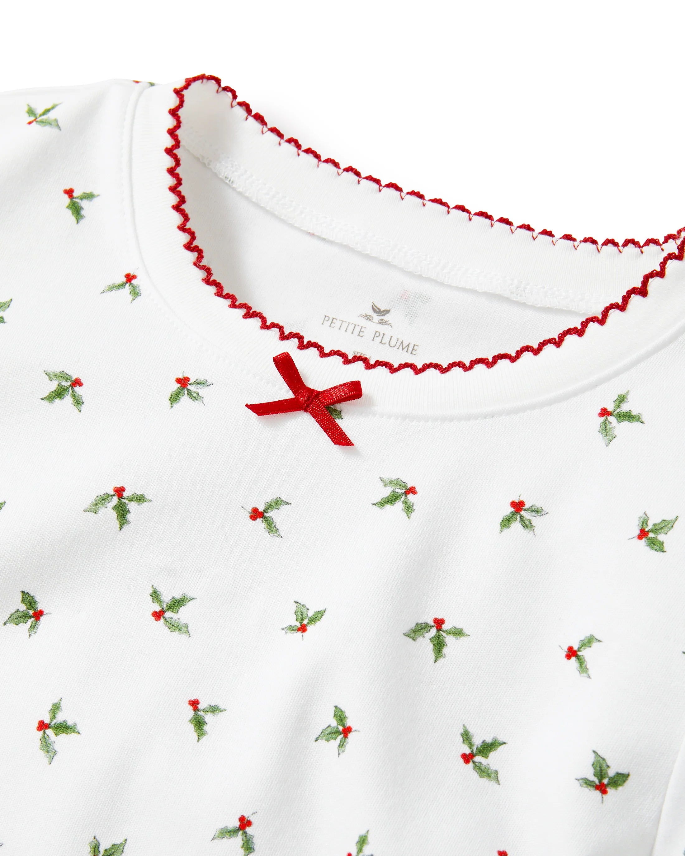 Pima Snug Fit Pajama Set in Mistletoe Moments