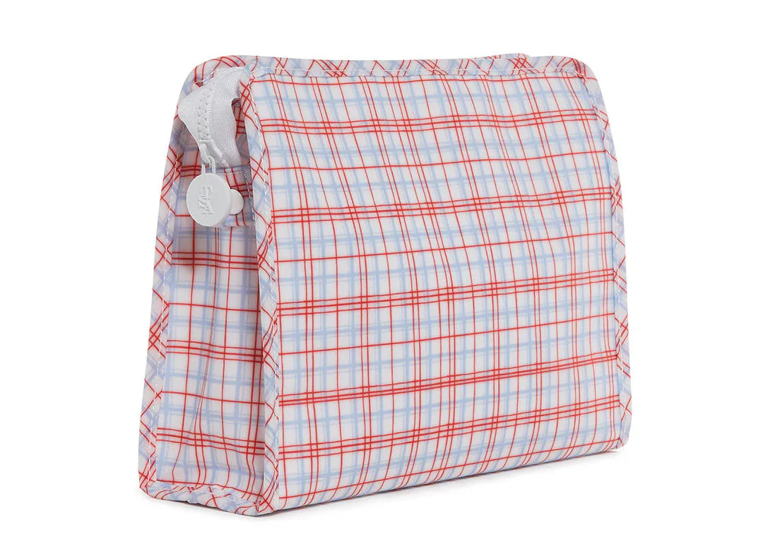 Roadie Zip Pouch- Classic Red Plaid