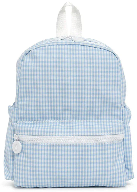 Mist Gingham Mini Backpacker