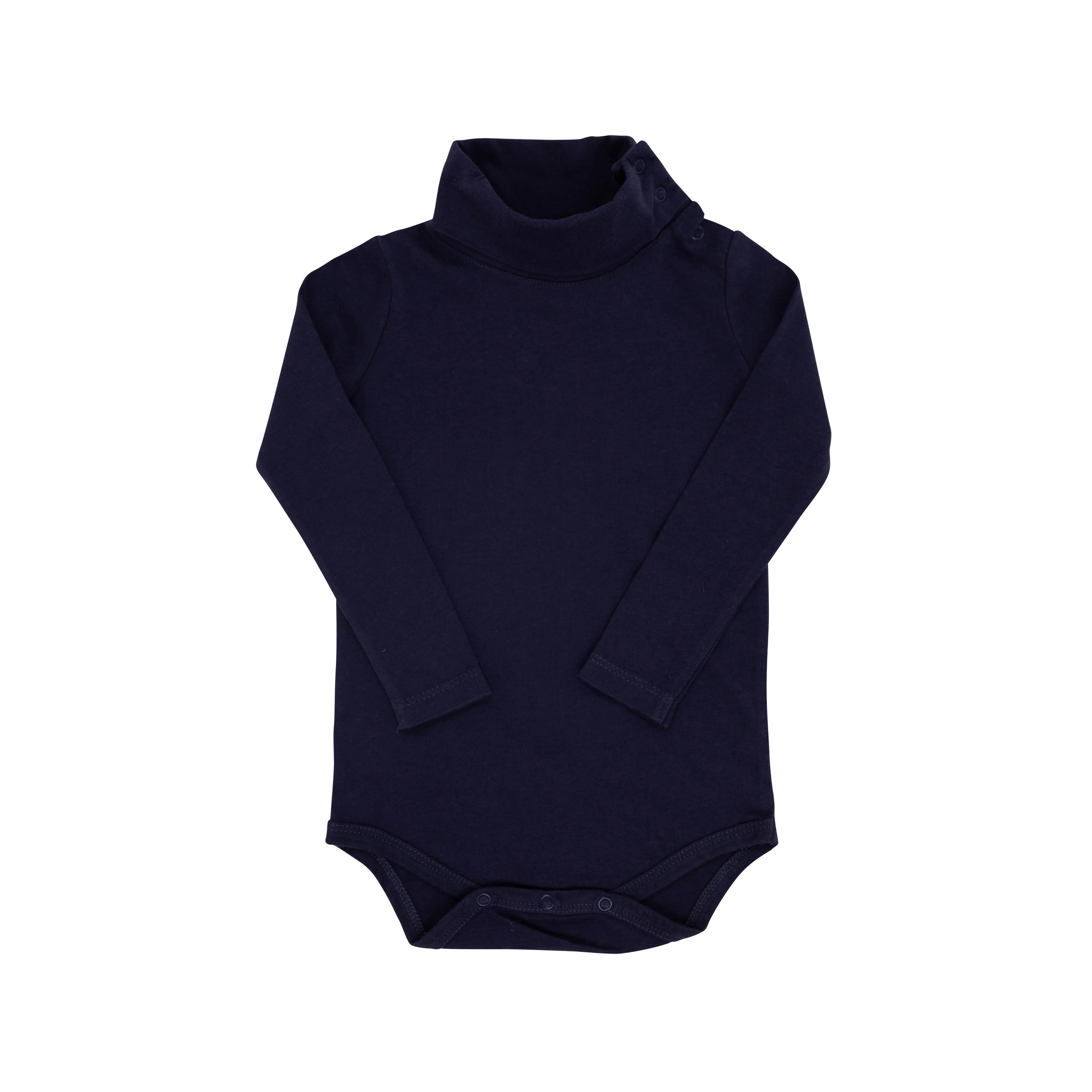 Tatum's Turtleneck Shirt/Onesie- Nantucket Navy