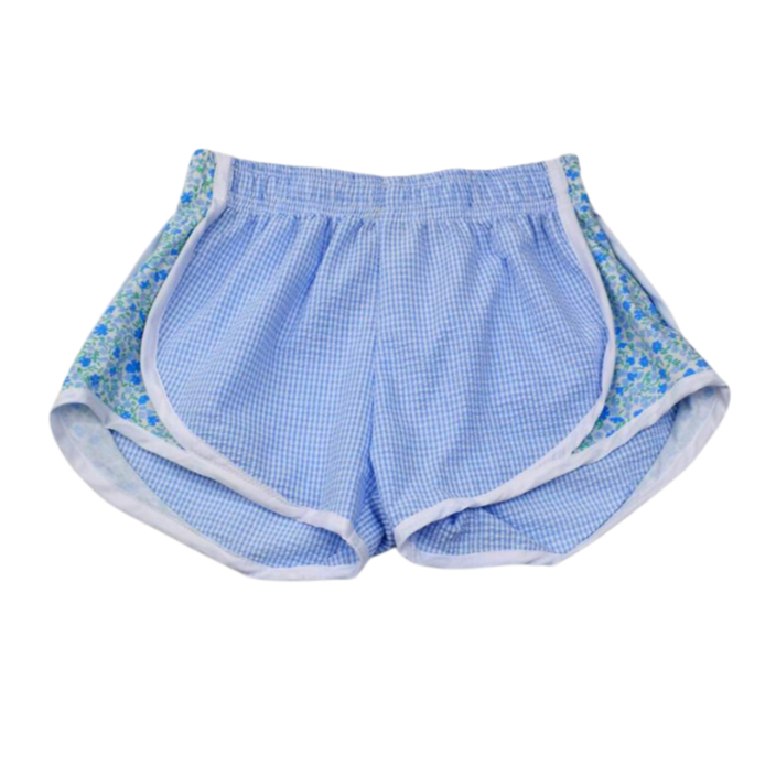 Blue / Floral Side Shorts