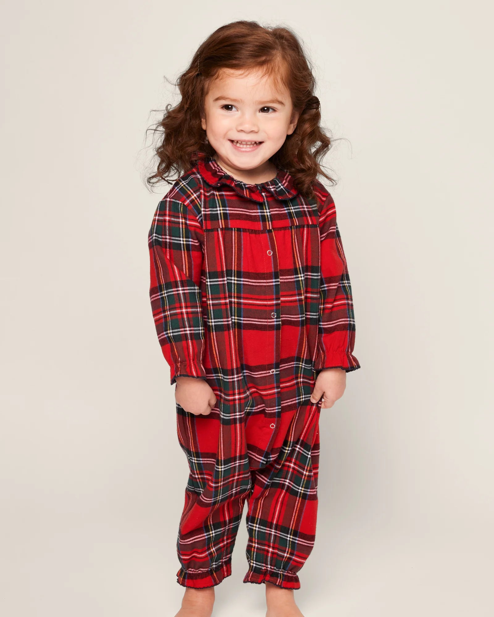 Baby's Twill Madeline Romper in Imperial Tartan