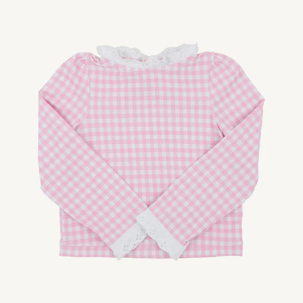Winnie's Wave Spotter Swim Shirt- Ping Greenbriar Gingham